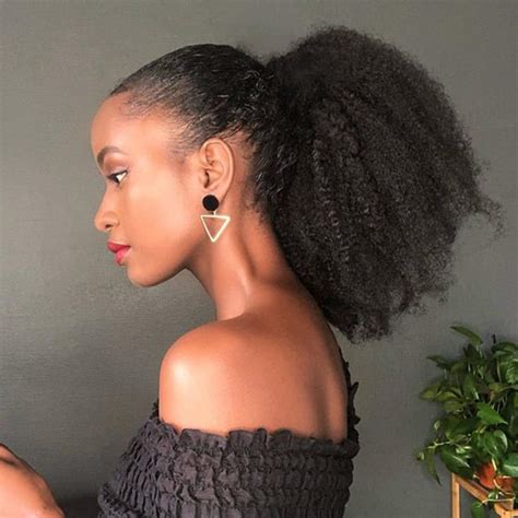 afro kinky ponytail